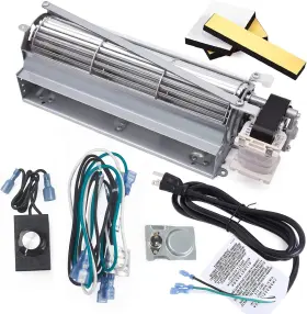 Adviace 910-331 Replacement Fireplace Blower Fan Kit For Regency Gas Stove Silver