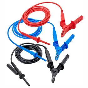 Aemc 215136 2151.36 Safety Test Leads/hippo Clips Color-coded 15 Kv 10 Ft Aemc 215136 2151.36 Safety Test Leads/hippo Clips Color-coded 15 Kv 10 Ft