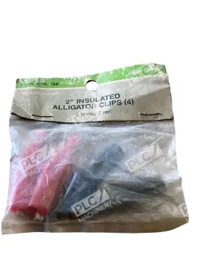 Archer 270-356 2 Inch Insulated Alligator Clips Red And Black Electrical Pack Of 4