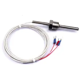 Atoplee 12110154 1pc Temperature Sensor Probe Stainless Steel Waterproof Pt100 Ohm Pro Atoplee 12110154 1pc Temperature Sensor Probe Stainless Steel Waterproof Pt100 Ohm Pro