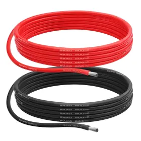 Beffkkip 123ba 8 Awg Gauge Silicone Wire Electrical Cable 10ft Red &10ft Black S Beffkkip 123ba 8 Awg Gauge Silicone Wire Electrical Cable 10ft Red &10ft Black S