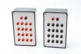 Bei Qian B07cp3v3dq Dual Banana Jack Distribution Block Panel Red Black Lab Test Breakout Boxes