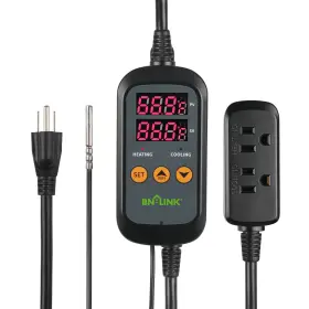 Bn-link T10wt Bn-link Smart Wifi Digital Temperature Controller Heating Cooling Black