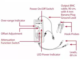 Cal Test Ct3681 - 100 Mhz Differential Probe 700 V Maximum 2 Probes Cal Test Ct3681 - 100 Mhz Differential Probe 700 V Maximum 2 Probes