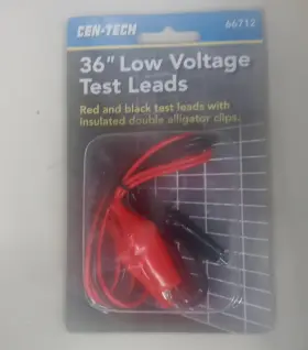 Cen-tech 66712 Cen-tech 36 Inch 2 Colors Test Lead And Alligator Clips Set