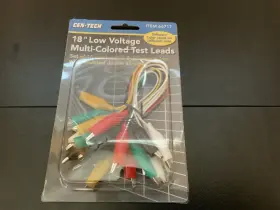 Cen-tech 66717 Cen-tech 18 Inch Low Voltage Multi-colored Test Leads Set Assorted Colors Mpn
