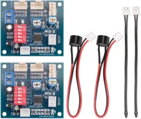 Comidox 8541608034 2pcs Dc 12v 4 Wire Pwm Pc Cpu Fan Temperature Control Speed Controller Blue Comidox 8541608034 2pcs Dc 12v 4 Wire Pwm Pc Cpu Fan Temperature Control Speed Controller Blue