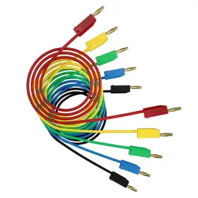 Czjzdz J.70001 2mm 5pcs Small Banana Plug Pin Test Lead Jumper Wire Electrical Testing Cable Me