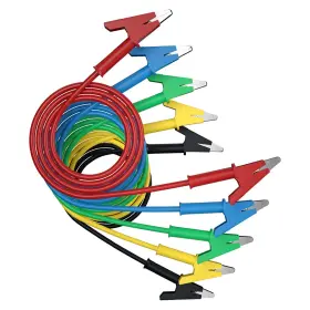 Czjzdz J.70036 5pcs Alligator Clips Electrical Test Leads Dual Ended Crocodile Wire Cable Wi Czjzdz J.70036 5pcs Alligator Clips Electrical Test Leads Dual Ended Crocodile Wire Cable Wi