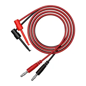 Czjzdz J.70057b 2pcs Banana Plug To Test Hook Clips Lead Cable Line Wire 4mm Fo Czjzdz J.70057b 2pcs Banana Plug To Test Hook Clips Lead Cable Line Wire 4mm Fo