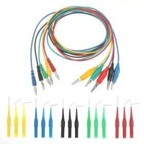 Diann 687117768124 20pcs Back Probe Test Kits 5pcs 4mm Banana Plug To Alligator Clip Lea Diann 687117768124 20pcs Back Probe Test Kits 5pcs 4mm Banana Plug To Alligator Clip Lea