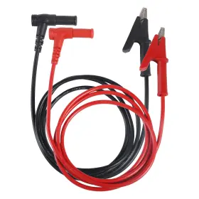 Diann P-09745 2pcs Multimeter Test Leads Banana Plug Right Angle To Alligator Clips Soft Te Diann P-09745 2pcs Multimeter Test Leads Banana Plug Right Angle To Alligator Clips Soft Te