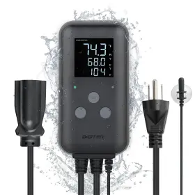 Digiten 727567973164 10a Waterproof Temperature Controller White Inch Or Off-white