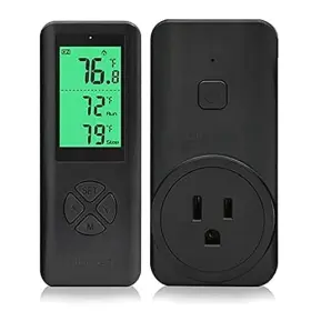 Digiten Wtc100b Temperature Controller Wireless Thermostat Outlet Greenhouse Black Digiten Wtc100b Temperature Controller Wireless Thermostat Outlet Greenhouse Black