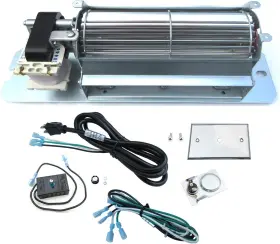 Direct Store Dn106 Parts Replacement Fireplace Blower Fan Kit Gz550 Silver