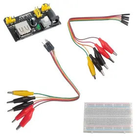 Diymalls Wt0025 Wt0048 Wt3340a Wt3341a 400 Tie Point Interlocking Solderless Prototype Breadboard Mb102 Power Supp