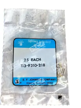 E.f. Johnson 113-9310-218 E.f. Spring-loaded Test Probes Pogo Pins Pack Of 25 E.f. Johnson 113-9310-218 E.f. Spring-loaded Test Probes Pogo Pins Pack Of 25