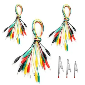 Eiechip 1235638 30pcs Alligator Clips Insulated Test Cable Double-ended 20 Inches Eiechip 1235638 30pcs Alligator Clips Insulated Test Cable Double-ended 20 Inches