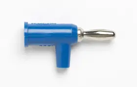 Electronics 1825-6 Banana Plug With Safety Collar Solderless Blue Pack Of 10