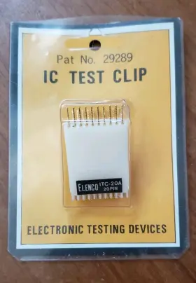 Elenco Itc-20a - 20 Pin Dip Ic Test Clip New