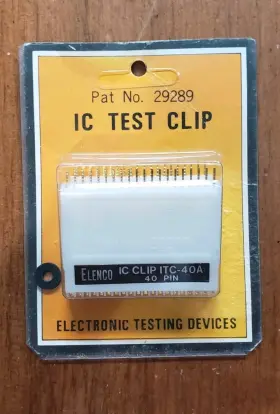 Elenco Itc-40a - 40 Pin Dip Ic Test Clip New Elenco Itc-40a - 40 Pin Dip Ic Test Clip New