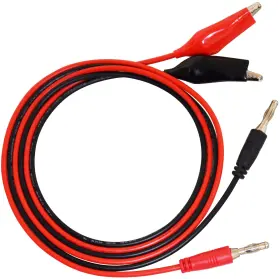 Elenco Tl-16 Electronics Banana To Alligator Test Lead Set Black