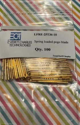Everett Charles Lfre-25t36-10 New Lot Of 100 Blade Pogo Pin