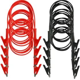 Famiwin Fw-ac-25052001 8pcs Alligator Clips 3.3 Ft 14 Gauge Jumper Wires Dual Ended