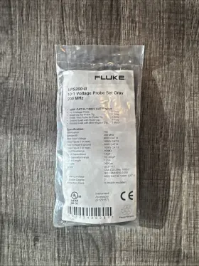 Fluke 1586366 Vps200-g 10 1 Voltage Probe Set Gray 200mhz For Scopemeter 190 Series Fluke 1586366 Vps200-g 10 1 Voltage Probe Set Gray 200mhz For Scopemeter 190 Series