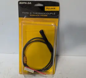 Fluke 80pk-3a Type K Thermocouple Surface Probe 1 Meter Cable Nib Free Shipping Fluke 80pk-3a Type K Thermocouple Surface Probe 1 Meter Cable Nib Free Shipping