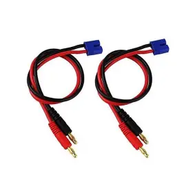Fly Rc 726853927645 2pcs 4mm Male Banana Plug To Ec2 Connector Balance Charge Lead Fly Rc 726853927645 2pcs 4mm Male Banana Plug To Ec2 Connector Balance Charge Lead