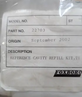 Foxboro 22703 Reference Cavity Refill Kit Brand New Old Stock Foxboro 22703 Reference Cavity Refill Kit Brand New Old Stock