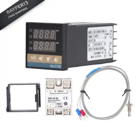 Fuzhui Fuzhuik6o8vetdsz-12 Digital Pid Temperature Controller Kit -ac100-240v And A Ssr 40a Solid