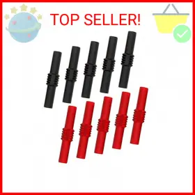 Gdqlcnxb 726084227187 10pcs Insulated 4mm Banana Jack Female To Socket Connectors Couple Gdqlcnxb 726084227187 10pcs Insulated 4mm Banana Jack Female To Socket Connectors Couple
