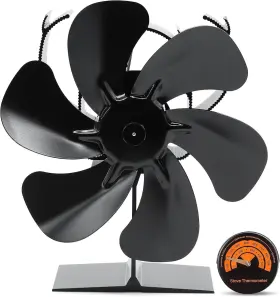 Gliti 500q4 Wood Stove Fan Upgraded Fireplace With Magnetic Black
