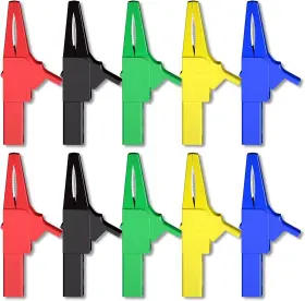 Goupchn 784110446537 10pcs Heavy Duty Alligator Clips Full Insulated Safe Crocodile Wit Goupchn 784110446537 10pcs Heavy Duty Alligator Clips Full Insulated Safe Crocodile Wit