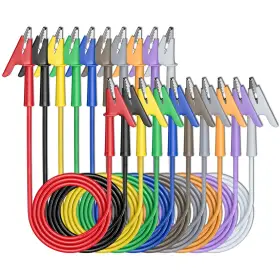 Goupchn P1024-10c-100 10pcs Alligator Clips Test Leads Dual Ended Crocodile Wire Cable With Insulat Goupchn P1024-10c-100 10pcs Alligator Clips Test Leads Dual Ended Crocodile Wire Cable With Insulat