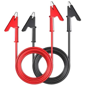 Goupchn P1024-2pcs-3m Alligator Clips Electrical Test Leads 2pcs Dual Ended Crocodile Wire Cable Wi Goupchn P1024-2pcs-3m Alligator Clips Electrical Test Leads 2pcs Dual Ended Crocodile Wire Cable Wi