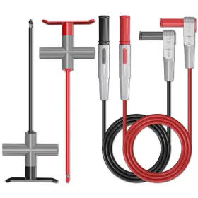 Goupchn P1033 2pcs Multimeter Test Leads 4mm Banana Plug Male To With Puncture Probes