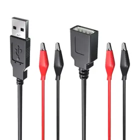 Goupchn T10013 Usb To Dual Copper Alligator Clips Test Leads Set Male Female Goupchn T10013 Usb To Dual Copper Alligator Clips Test Leads Set Male Female