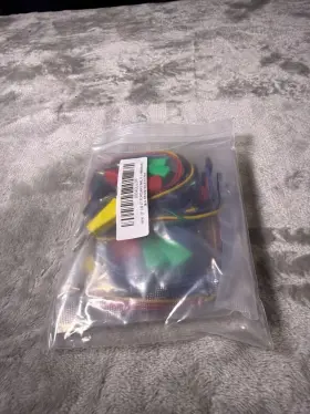 Goupchn X004quj2pf 10pcs Stackable Banana Plug To Breadboard Male Jumper Wires 22awg Silic