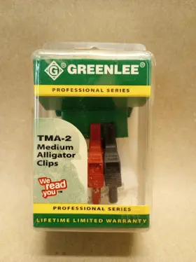 Greenlee Tma-2 Insulated Alligator Clips #tma-2