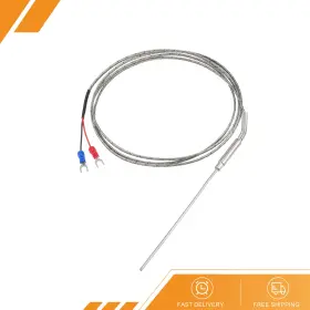 Gryfton 680811069993 K Type Temperature Sensor Probe 1.5 M Cable 2x100mm Thermocouple 32 1472 F