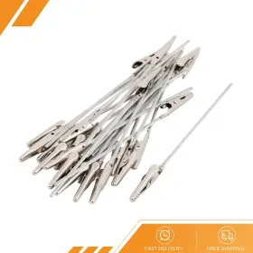 Gryfton 686687013283 25 X Non-insulated Electric Test Crocodile Metal Alligator Clips 4.9 Inch Long