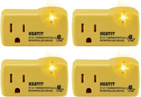 Heatit Et-21-4 Et-21 4-piece Set Freeze Thermostatically Controlled Outlet On Yellow Heatit Et-21-4 Et-21 4-piece Set Freeze Thermostatically Controlled Outlet On Yellow