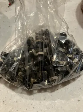 Hh Smith 205-103 Lot Of 70 Banana Old Style Jack Panel Mount Black