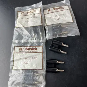 Hh Smith 210-103 5x 3 New Dual Banana Jack Plug Cable Mount Black Hh Smith 210-103 5x 3 New Dual Banana Jack Plug Cable Mount Black