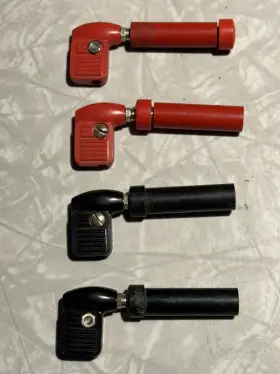 Hh Smith 255-102 Four R/a Banana Plug Cable Mounts Red And Black Hh Smith 255-102 Four R/a Banana Plug Cable Mounts Red And Black