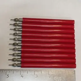 Hh Smith 317-102 Vintage Test Prod Probe Inch Phonograph Needle Tip Red Nos 4 10 Pieces
