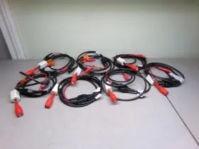 Hioki L9217 Lot Of 7 Insulated Bnc Alligator Clip Cables Hioki L9217 Lot Of 7 Insulated Bnc Alligator Clip Cables